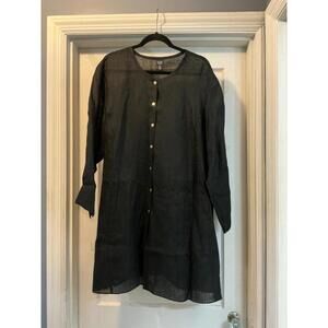 Eileen Fisher Woman 100% Irish Linen Tunic 3X EUC (NWoT?)